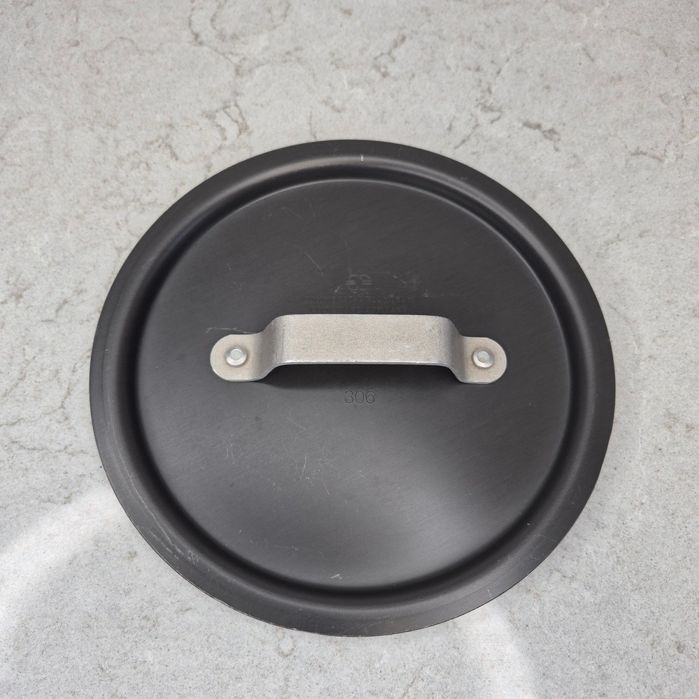 Commercial Aluminum Cookware Co Lid 306 Hard Anodized 8.5 Inch Black